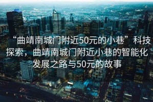 “曲靖南城門附近50元的小巷”科技探索，曲靖南城門附近小巷的智能化發(fā)展之路與50元的故事