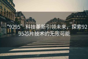 “9295”科技革新引領未來，探索9295芯片技術的無限可能