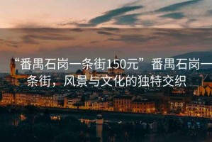 “番禺石崗一條街150元”番禺石崗一條街，風景與文化的獨特交織