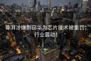 尊湃涉嫌剽竊華為芯片技術被重罰，行業震動！