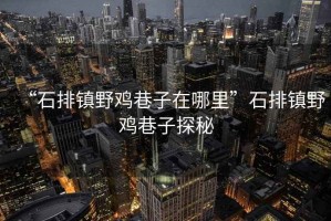“石排鎮野雞巷子在哪里”石排鎮野雞巷子探秘