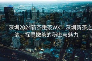“深圳2024新茶嫩茶WX”深圳新茶之韻，探尋嫩茶的秘密與魅力
