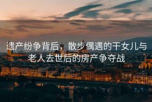 遺產(chǎn)紛爭背后，散步偶遇的干女兒與老人去世后的房產(chǎn)爭奪戰(zhàn)