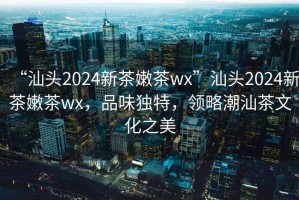 “汕頭2024新茶嫩茶wx”汕頭2024新茶嫩茶wx，品味獨特，領略潮汕茶文化之美
