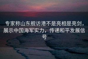 專家稱山東艦訪港不是亮相是亮劍，展示中國(guó)海軍實(shí)力，傳遞和平發(fā)展信號(hào)