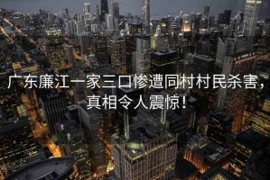 廣東廉江一家三口慘遭同村村民殺害，真相令人震驚！