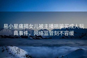 易小星痛揭女兒被主播哄騙買成人玩具事件，網(wǎng)絡(luò)監(jiān)管刻不容緩