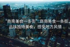 “商南美食一條街”商南美食一條街，品味獨特美食，感受地方風情