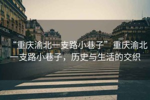 “重慶渝北一支路小巷子”重慶渝北一支路小巷子，歷史與生活的交織