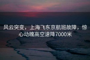 風云突變，上海飛東京航班故障，驚心動魄高空速降7000米