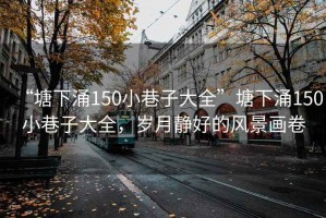 “塘下涌150小巷子大全”塘下涌150小巷子大全，歲月靜好的風景畫卷