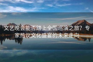 文藝晚會能否踏上全國巡演之旅？專家熱議文化盛宴的未來走向