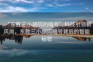 “東勝三小胡同的暗號”科技引領新風尚，東勝三小胡同暗號背后的智能秘密