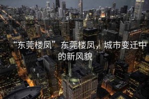 “東莞樓鳳”東莞樓鳳，城市變遷中的新風貌