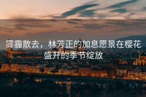 霧霾散去，林芳正的加息愿景在櫻花盛開(kāi)的季節(jié)綻放