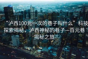 “瀘西100元一次的巷子叫什么”科技探索揭秘，瀘西神秘的巷子—百元巷揭秘之旅