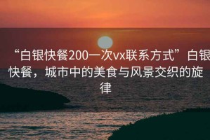 “白銀快餐200一次vx聯系方式”白銀快餐，城市中的美食與風景交織的旋律