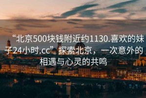 “北京500塊錢附近約1130.喜歡的妹子24小時.cc”探索北京，一次意外的相遇與心靈的共鳴