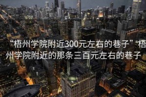 “梧州學院附近300元左右的巷子”梧州學院附近的那條三百元左右的巷子