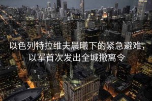 以色列特拉維夫晨曦下的緊急避難，以軍首次發(fā)出全城撤離令