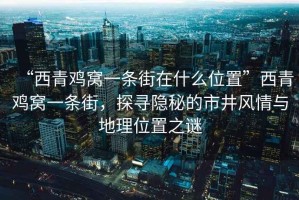 “西青雞窩一條街在什么位置”西青雞窩一條街，探尋隱秘的市井風(fēng)情與地理位置之謎
