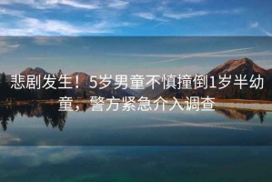 悲劇發(fā)生！5歲男童不慎撞倒1歲半幼童，警方緊急介入調(diào)查