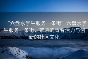 “六盤水學生服務一條街”六盤水學生服務一條街，繁榮的青春活力與創新的社區文化