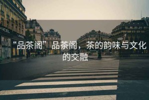 “品茶閣”品茶閣，茶的韻味與文化的交融