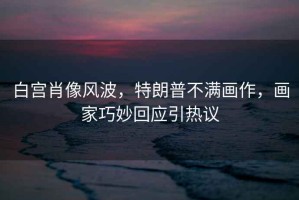 白宮肖像風波，特朗普不滿畫作，畫家巧妙回應引熱議