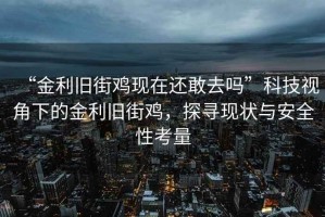 “金利舊街雞現在還敢去嗎”科技視角下的金利舊街雞，探尋現狀與安全性考量