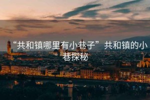 “共和鎮哪里有小巷子”共和鎮的小巷探秘