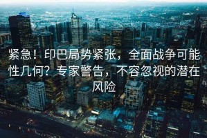 緊急！印巴局勢緊張，全面戰(zhàn)爭可能性幾何？專家警告，不容忽視的潛在風險
