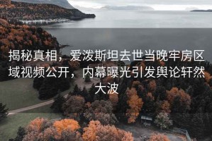 揭秘真相，愛潑斯坦去世當晚牢房區域視頻公開，內幕曝光引發輿論軒然大波