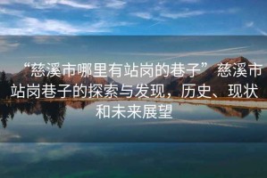 “慈溪市哪里有站崗的巷子”慈溪市站崗巷子的探索與發現，歷史、現狀和未來展望