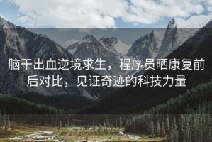腦干出血逆境求生，程序員曬康復(fù)前后對(duì)比，見(jiàn)證奇跡的科技力量