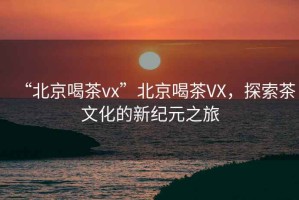 “北京喝茶vx”北京喝茶VX，探索茶文化的新紀(jì)元之旅