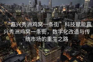 “嘉興秀洲雞窩一條街”科技賦能嘉興秀洲雞窩一條街，數字化改造與傳統市場的重生之路