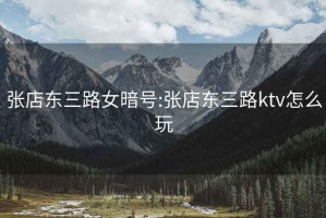 張店東三路女暗號:張店東三路ktv怎么玩