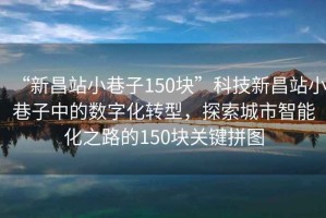“新昌站小巷子150塊”科技新昌站小巷子中的數字化轉型，探索城市智能化之路的150塊關鍵拼圖
