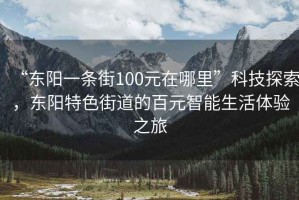 “東陽一條街100元在哪里”科技探索，東陽特色街道的百元智能生活體驗之旅
