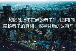 “城固晚上不正經的巷子”城固夜間隱秘巷子的真相，探尋背后的故事與爭議