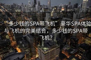“多少錢的SPA帶飛機”豪華SPA體驗與飛機的完美結(jié)合，多少錢的SPA帶飛機？