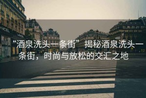 “酒泉洗頭一條街”揭秘酒泉洗頭一條街，時尚與放松的交匯之地