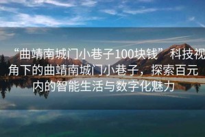 “曲靖南城門小巷子100塊錢”科技視角下的曲靖南城門小巷子，探索百元內的智能生活與數字化魅力