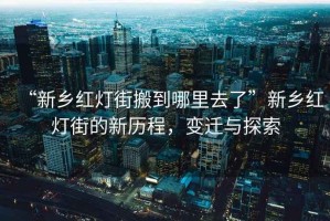 “新鄉紅燈街搬到哪里去了”新鄉紅燈街的新歷程，變遷與探索