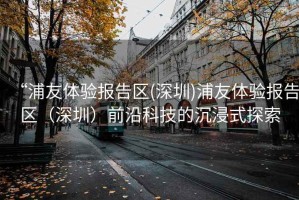 “浦友體驗報告區(深圳)浦友體驗報告區（深圳）前沿科技的沉浸式探索