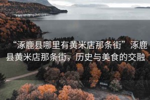 “涿鹿縣哪里有黃米店那條街”涿鹿縣黃米店那條街，歷史與美食的交融