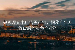 央視曝光小廣告黑產(chǎn)鏈，揭秘廣告亂象背后的灰色產(chǎn)業(yè)鏈