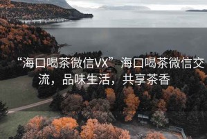 “海口喝茶微信VX”海口喝茶微信交流，品味生活，共享茶香