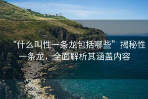 “什么叫性一條龍包括哪些”揭秘性一條龍，全面解析其涵蓋內(nèi)容